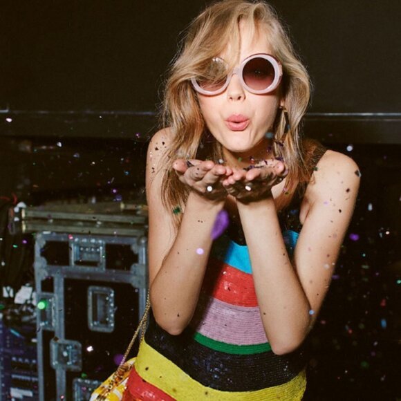 ?ALICE + OLIVIA? Mulholland Sunglasses ~ Blush main image 5